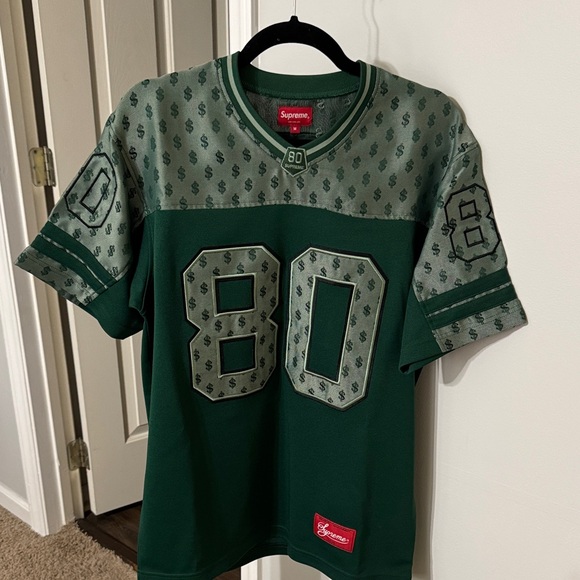 Supreme Dark Green Jersey monogram dollar